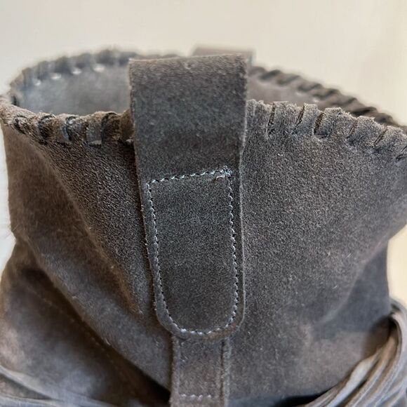 Ron‎ White “Braillee” Grey Suede Pointed Toe Booties Size 40 - Picture 11 of 15